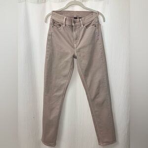 American Eagle Women's Soft Rose Pink Super High-Waister Straight Jeans